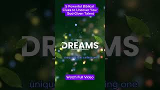 5 Powerful Biblical Clues to Uncover Your GodGiven Talent motivation shorts giftofgod [upl. by Tobit501]