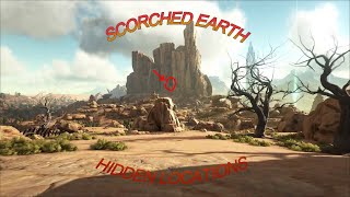 TOP 5 Scorched Earth Hidden Base Locations 2023 Ark Survival Evolved Plus bonus [upl. by Shafer]