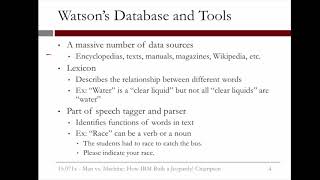 535 How IBM Built a Jeopardy Champion  Video 3 Watsons Database and Tools [upl. by Usanis979]