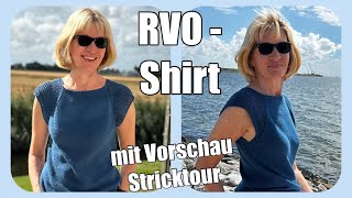 RVO Shirt mit Lochmuster  inkl Vorschau Stricktour Nordsee Teil 2 [upl. by Johanan948]