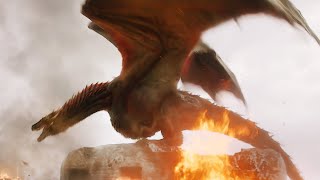 FULL POWER of DROGON all dragon scenes Kings Landing Destruction [upl. by Yneffit583]