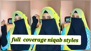 Perfect nose niqab styles  full coverage niqab tutorial [upl. by Deedahs30]