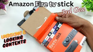 New Amazon Fire tv stick 3rd Gen Unboxing amp See what we get [upl. by Alber]