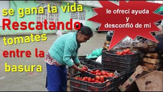 la encontre rescatando tomates entre la basura le ofreci mi apoyo y desconfio de mi [upl. by Elwyn183]