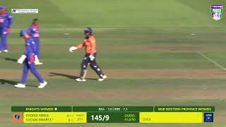 Hollywoodbets Pro50  WSB Western Province vs Knights Women [upl. by Ahseekal]