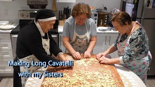 Italian Grandma Makes Long Cavatelli with Her Sisters [upl. by Pessa]