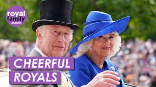 King Charles and Queen Camilla Lead Royal Procession at Ascot [upl. by Belford]