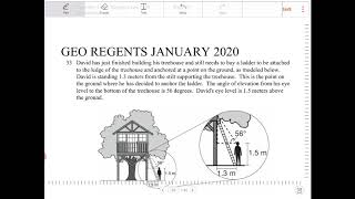 NYS geometry regents January 2020 question 33 [upl. by Maribeth904]