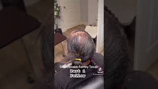 braids hairstyles alopecia stitchbraids naturalhair knotlessbraids How to thin hair care [upl. by Linzy]