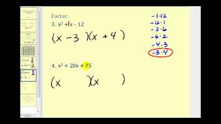 New Version Available Factoring a Trinomial with Leading Coefficient of 1  The Basics [upl. by Reichel]