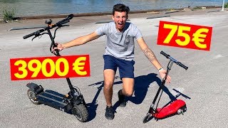 TROTTINETTE ÉLECTRIQUE À 75€ VS 3900€ [upl. by Chrissy]