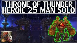 Throne of Thunder Heroic 25 Solo Guide  WoW Legion [upl. by Ydisac]