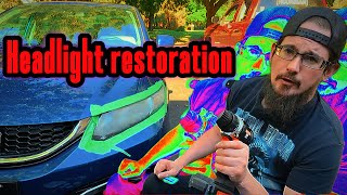 How To Restore Your Headlights with AMAZING Results restoration [upl. by Jeane]