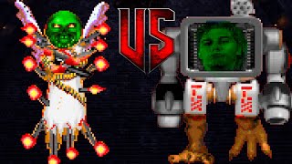 BENNELUS EX ANGRIER vs Cyber Romero  Colorful Hell MOD  Monster Infighting  DOOM RETRO ARENA [upl. by Krystle]