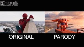 DisneyPixars SpiderMan Homecoming SideBySide w Original Trailer [upl. by Matthieu72]