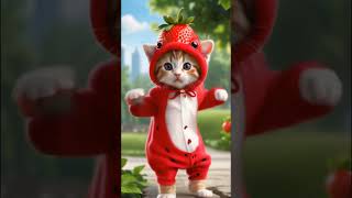 Cute cat dancecute cat 😺😺funny shorts videotrending [upl. by Venterea]