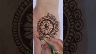 Very easy mandala mehndi design [upl. by Klinger]