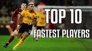 Top 10 Fastest Football Players  HD [upl. by Aicatan]