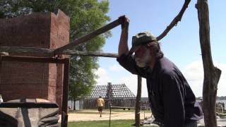 Making caltrops ancient defensive weapons found at Jamestown [upl. by Naresh]