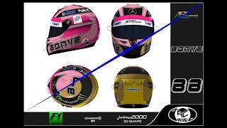 Helmet 3D with Photoshop amp 3DsimED speed painting  Helmet for Bonve [upl. by Tedie693]