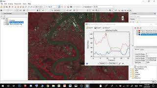 Remote Sensing 4  ENVI pixel reflectance [upl. by Eilyw]