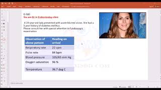 PACES St5 Fundoscopy case Practice 1 [upl. by Amelus]