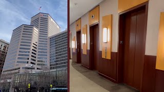 Fast High Rise Elevators at US Bank Tower  Cincinnati OH [upl. by Solange754]