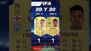 Foden VS Rodrygo EVOLUCIÓN FIFA 🔥😎 fifa fifahistory fifaevolution futbol [upl. by Sylado]