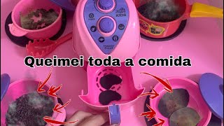 Queimei toda a jantinha das babys 😱🔥ficou tudo queimado Milli produções [upl. by Sibell]