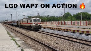 12864 SMVT HOWRAH SUPER FAST EXP  WITH LGD WAP7 [upl. by Burnley]