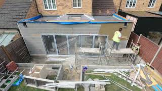 House Extension 2021  Entire Build Time Lapse Extended [upl. by Broome]