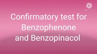 Lab Preparation of Benzopinacolone from Benzophenone with mechanism [upl. by Bay605]