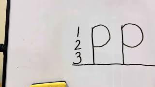 Letter Pp formation 123 strategy [upl. by Desdamona]