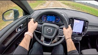 NEW Volvo XC40 Recharge 2024  TWIN 408hp  POV Test Drive [upl. by Ahsinot]