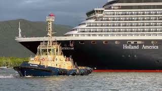 Holland America Line WESTERDAM Cruise Ship Gigantic Cairns Australia [upl. by Concoff]