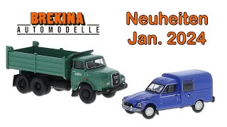 Brekina Modellauto Neuheiten Januar 2024 [upl. by Cutlerr]