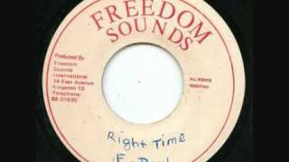 Frankie Paul  The Right Time [upl. by Toiboid370]