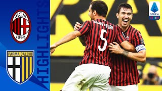 Milan 31 Parma  Kessie Romagnoli and Çalhanoğlu Score in Comeback Win  Serie A TIM [upl. by Eiralam346]