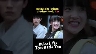 Shes so brave🥹  When I Fly Towards You  YOUKU Shorts [upl. by Ahsratal]