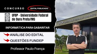 Concurso UFOP  Assistente em Administração  Questões Fundep  Professor Paulo França [upl. by Rhines663]