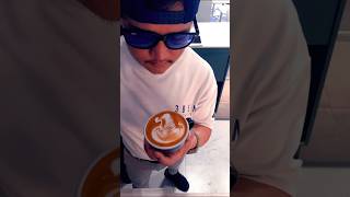 How To Make  Swan 🦢☘️ Latte Art latteart barista shorts coffee trending music love youtube [upl. by Dulciana]