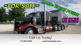 FOR SALE  1000HP Caterpillar Engine  Cleanest 2007 Kenworth T800 you will ever find One Owner [upl. by Turro171]