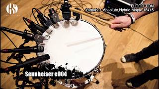 Microphone Comparison  Snare amp Floor Tom  SM57  i5  V7X  e604  e904  VBeat  ND46  ND44 [upl. by Brigit]