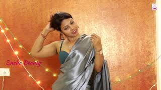 Ultra Low Waist Saree Wearing  Khusi  Slow Motion Saree Draping  Saree Faishion  Sneha Beauty [upl. by Frederigo]