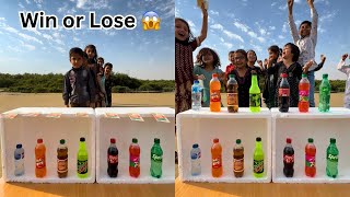 Match the color bottle challenge with kids 😱 [upl. by Sregor]