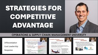 Strategies for Competitive Advantage  Differentiation Cost Leadership and Responsiveness [upl. by Wei]