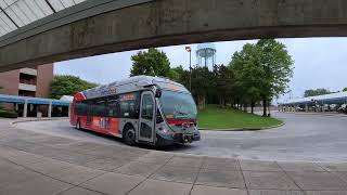 WMATA Metrobus 2014 NABI 42BRT Hybrid Bus 8052 on Route Y8 [upl. by Reggie]