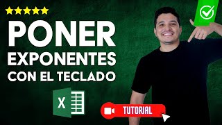 Cómo PONER EXPONENTE en Excel con el TECLADO  ✅Eleva al cuadrado superíndice o subíndice💻 [upl. by Meade]