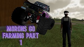 Two morons try farming sim22 50 Mods  Part 1 [upl. by Jaquenetta]