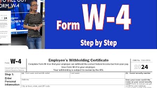 W4 tax form IRS w4 tax form How to fill out w4 tax form  Step by step walkthrough of w4 [upl. by Baten450]